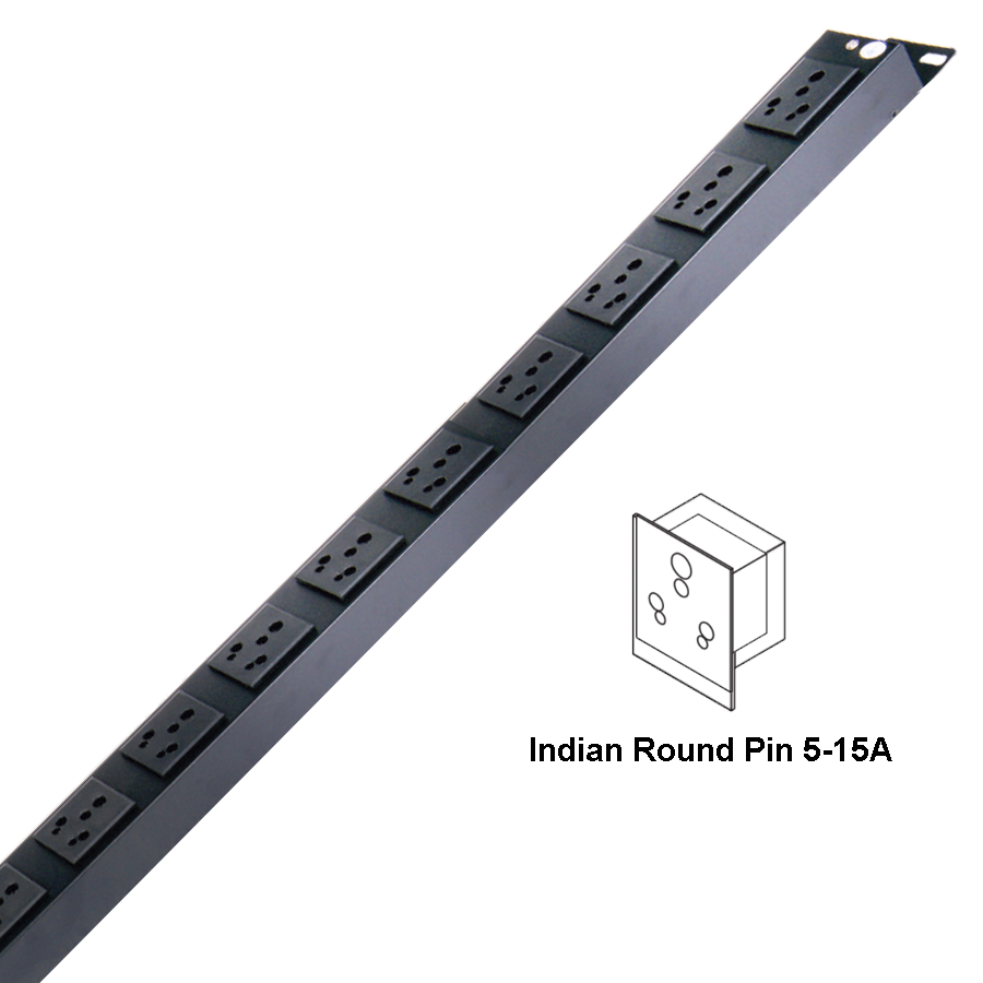 Picture of NETFOX Indian Power Strip/10SOC/5-15A- Computer Rack