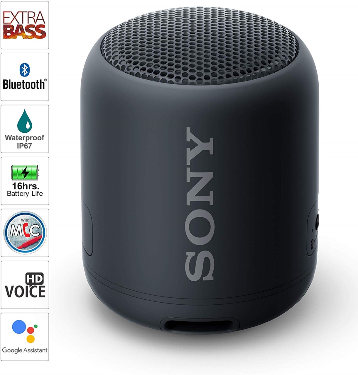 Sony Bluetooth Speaker Srs Xb12 Black