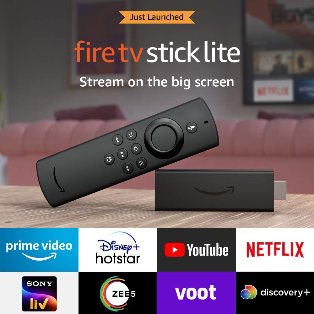 amazon 2020 fire tv stick lite with alexa voice remote
