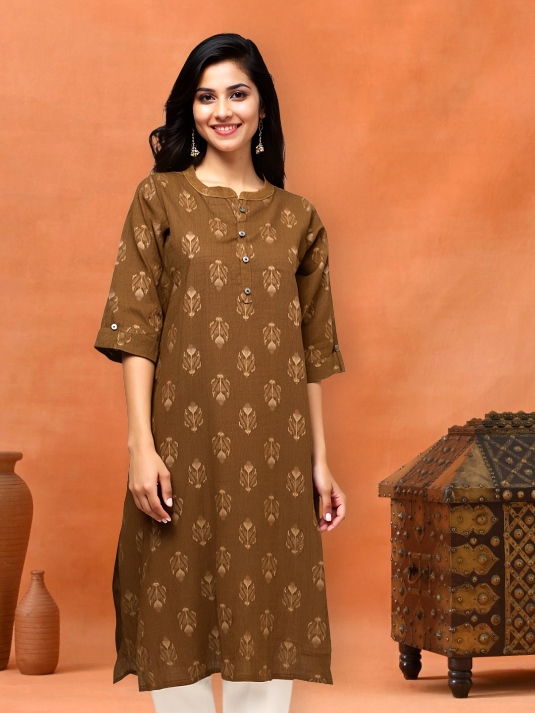 Picture of Effortless Daily Wear Straight-Cut  Kurta