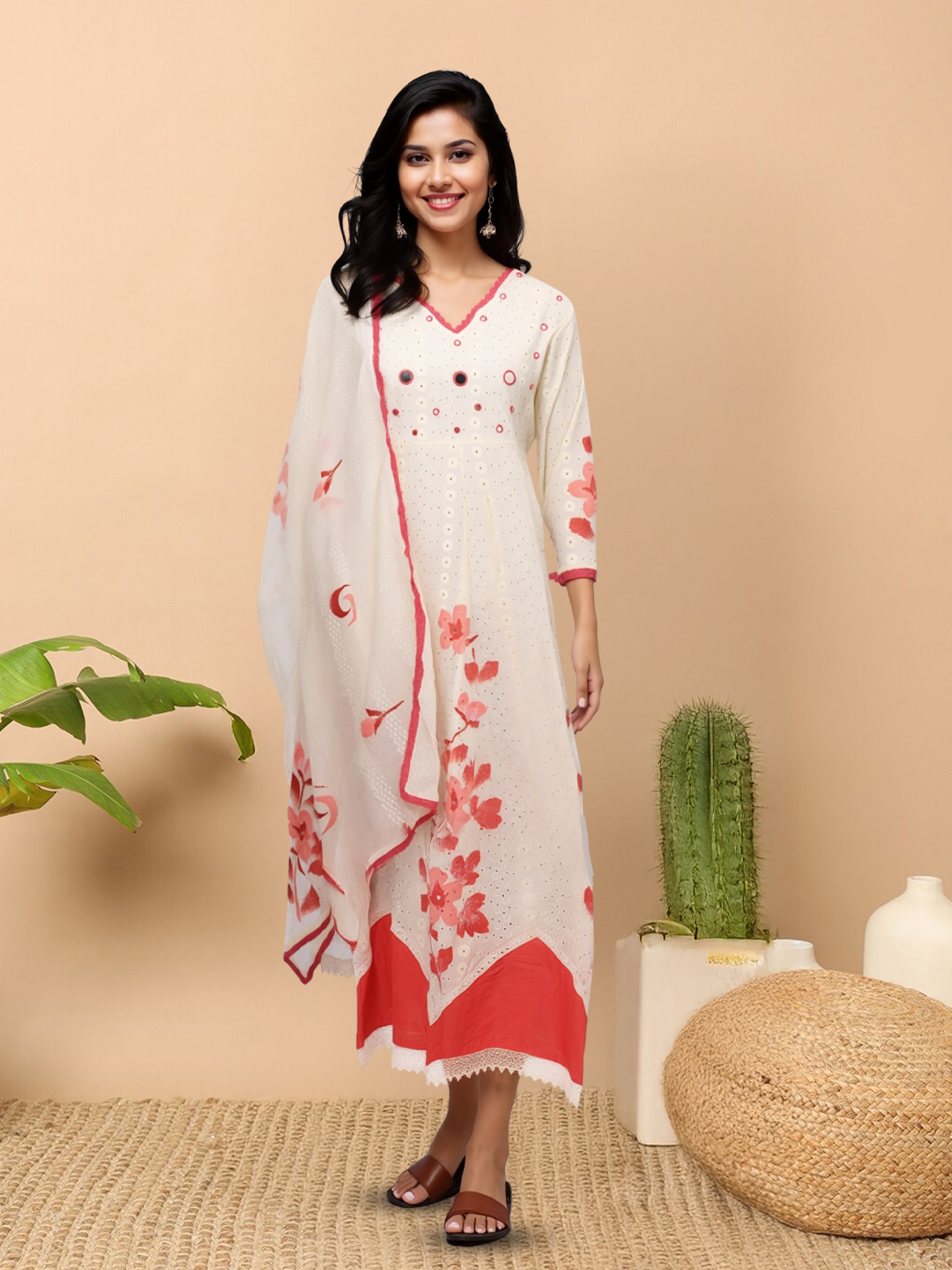 Picture of Ethereal Elegance Embroidered Anarkali Suit Set