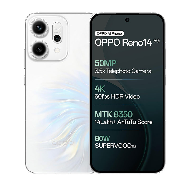 Picture of Oppo Reno14 5G (12GB RAM, 512GB, Pearl White)