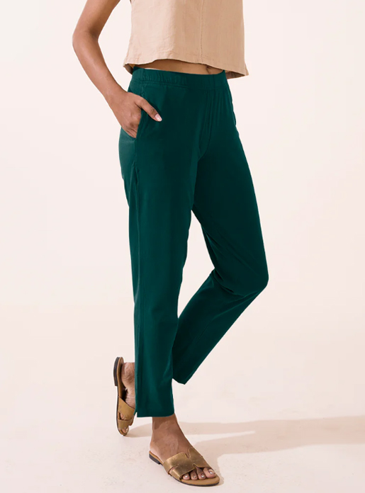 Picture of Rich Green Waist Flared Cigar Pant with Pocket