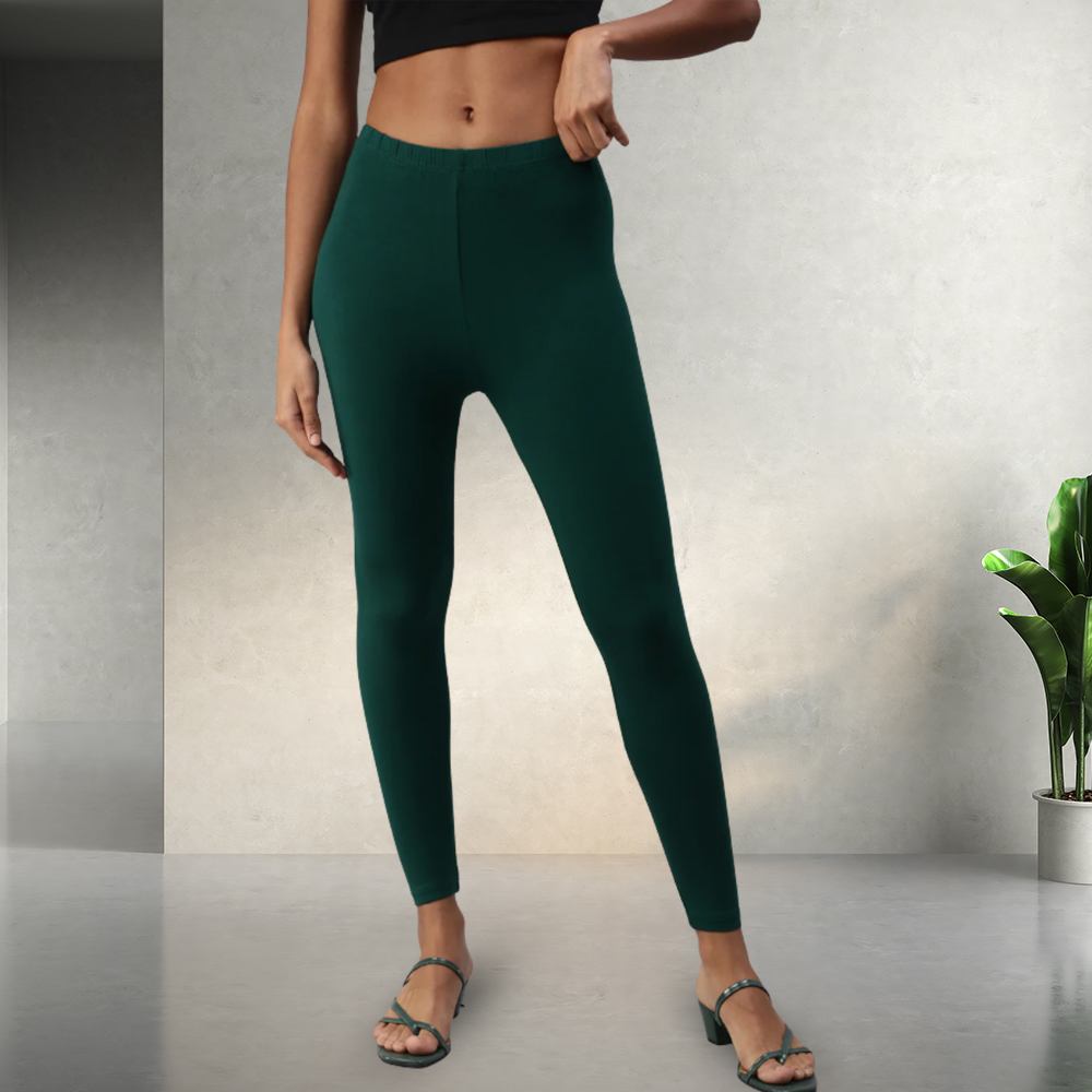 Picture of GO PLUS Teal Green Ankle-Length Leggings
