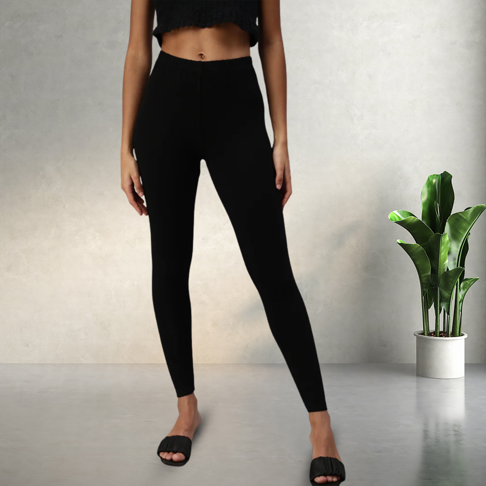 Picture of GO PLUS Black Ankle-Length Leggings