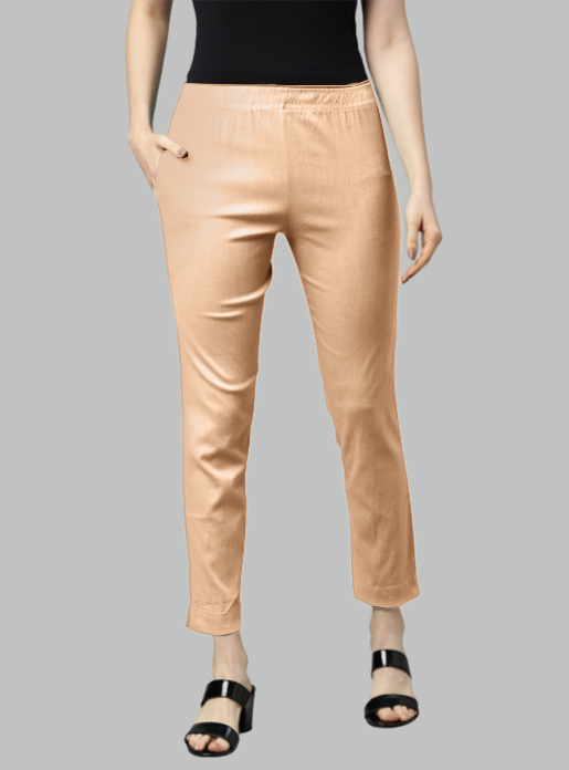 Picture of Beige  Waist Flared Cigar Pant with Pocket