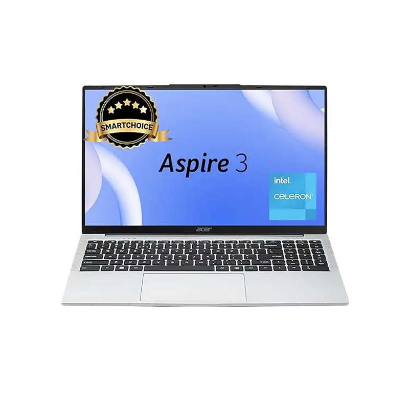 Picture of Acer Aspire 3 - Intel Core Celeron N4500 15.6" (39.63 cm) A325-45 Thin & Light Laptop (12GB/ 512GB SSD/ HD Display/ Intel UHD Graphics/ Windows 11 Home/ 1Year Warranty/ Pure Silver/ 1.5Kg)