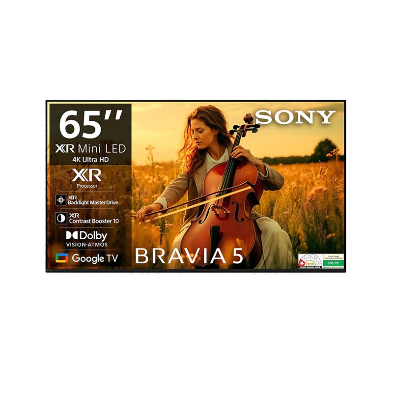 Picture of Sony 65 inches (164 cm) BRAVIA 5 Series 4K Ultra HD Smart Mini LED Google TV (K65XR55A)