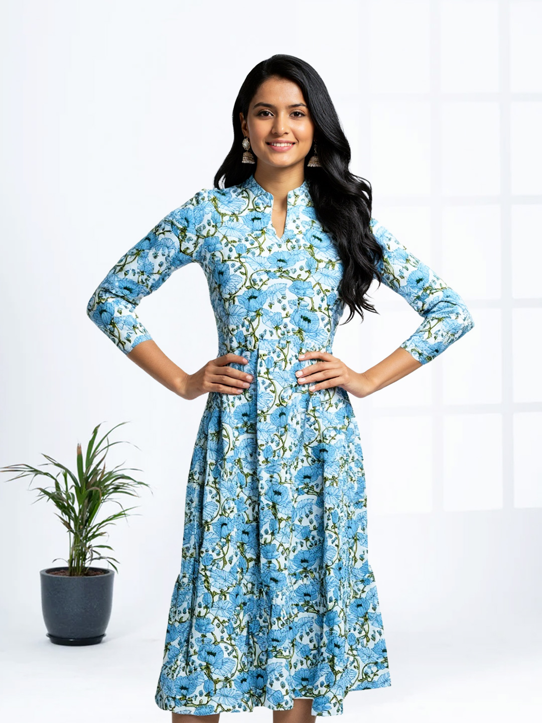 Picture of Floral Printed Anarkali kurta