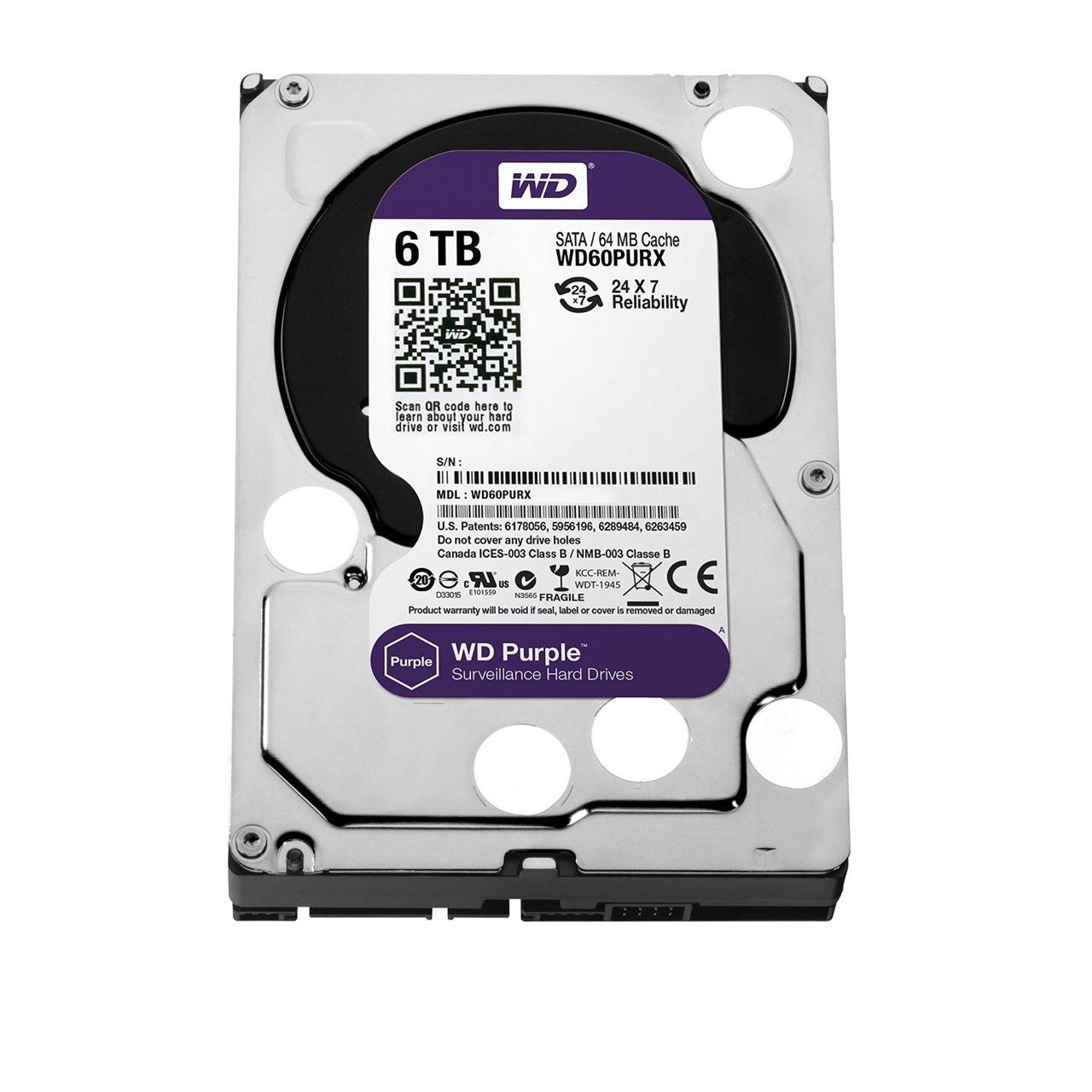 Picture of Western Digital 6 TB Hard Disk - AV