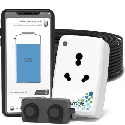 Picture of Oakter Tankbolt - Automatic Water Level Controller, with Dry Run Protection and Mobile app Based Water Level Indicator