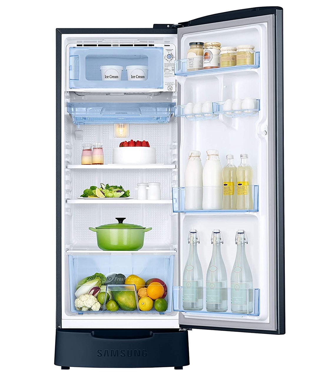 samsung fridge stand with drawer