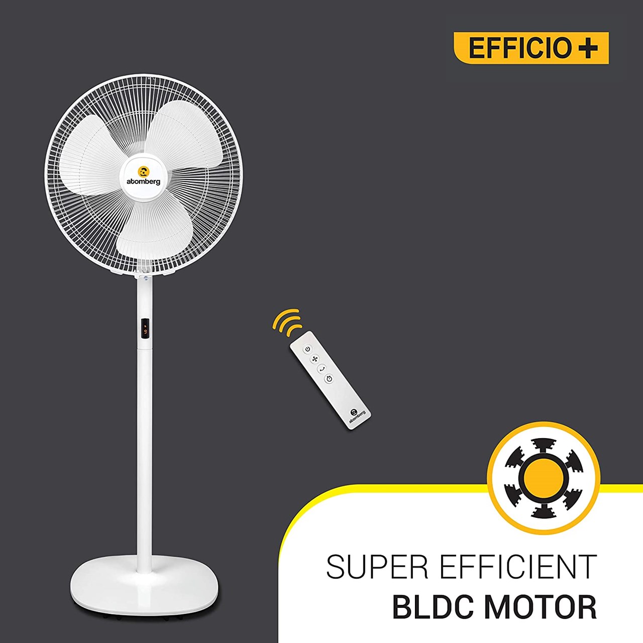 Atomberg Efficio Plus Pedestal Fan + Sowbaghya Stainless Steel Water