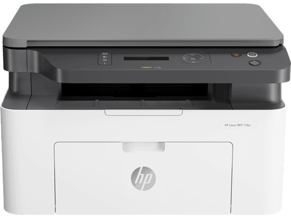 Picture of HP LaserJet 136a Black and White Laser Multifunction Printer,Scan,Copy with USB