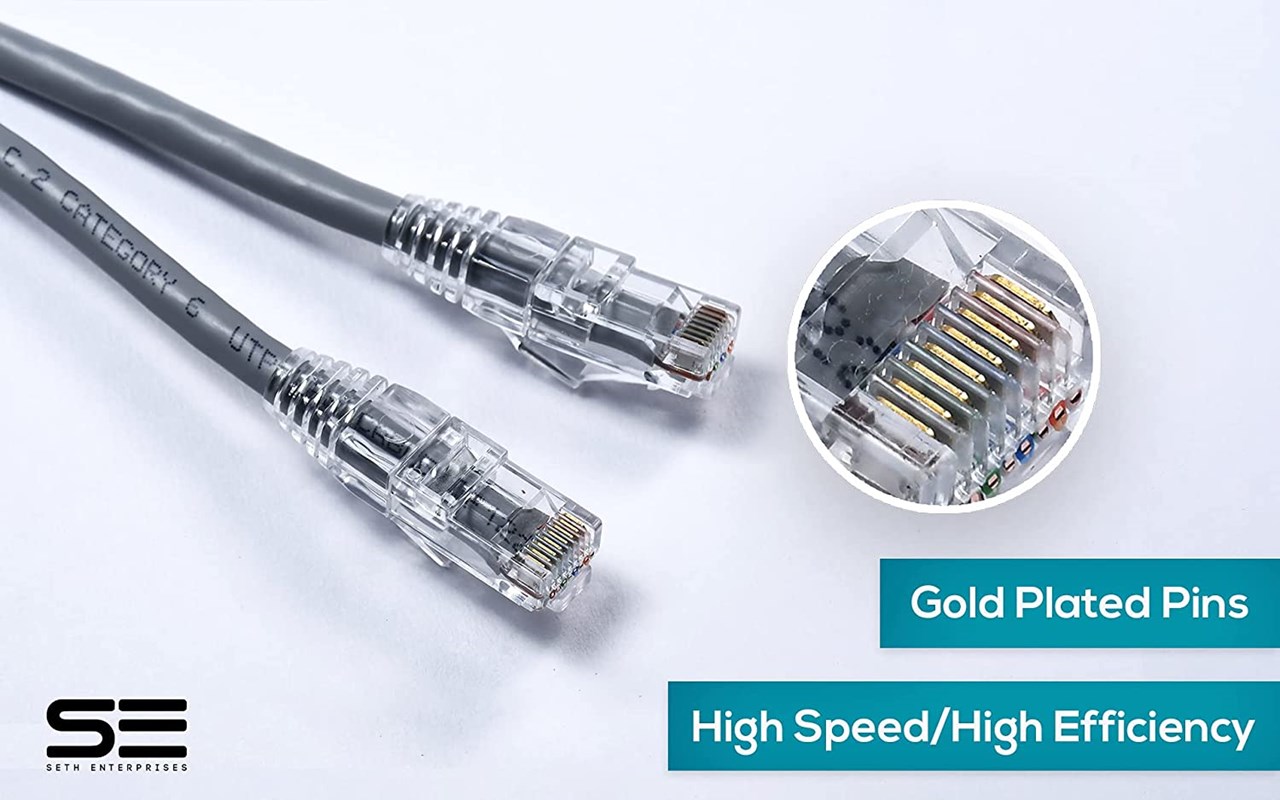 DLINK RJ45 CAT 6 ® Patch Cable Speed Upto 1 Gbps (10 m, 32 Feet) sathya.in
