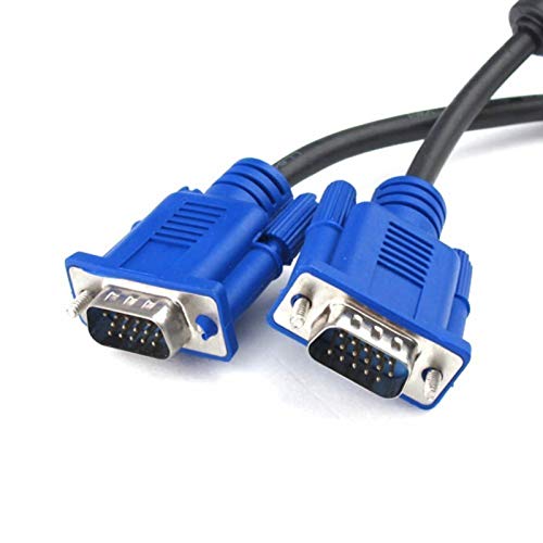 POSH Male to Male VGA Cable 1.5 Meter, Support PC/Monitor/LCD/LED, Plasma,  Projector, TFT. VGA to VGA Converter Adapter Cable