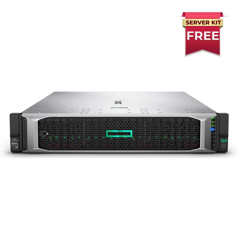 Picture of HPE Proliant DL380 Gen10 Rack Server, Intel Xeon Silver 4208 (2nd Gen, 8Core, 2.1GHz) Processor with 16GB RAM, Open Bay. 3 Years Warranty by HPE