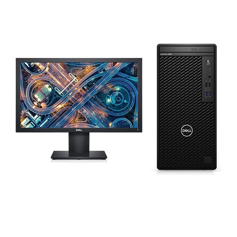 Picture of Dell Desktop Optiplex 3080 Ci3 10105 4GB-1TB-Ubundu-3yrs+Dell 19.5 inch E2020H Monitor