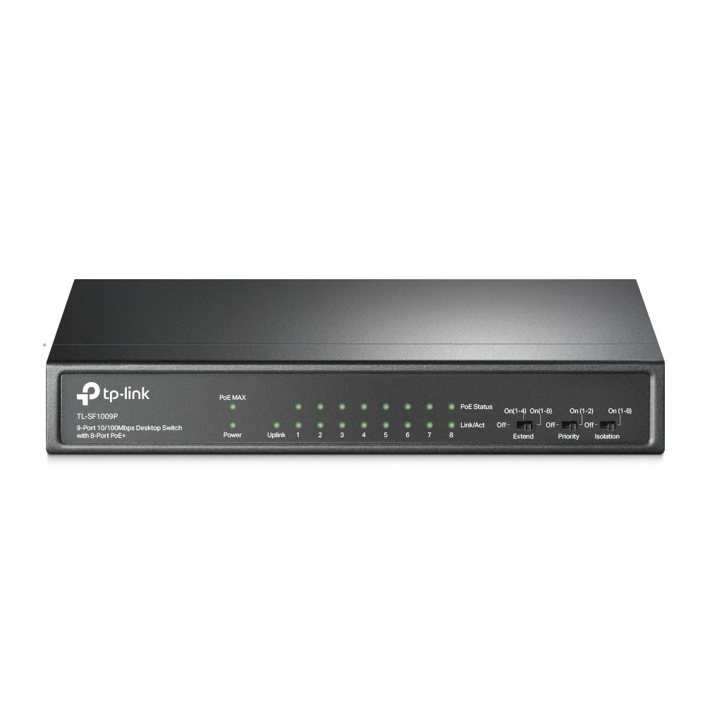 Picture of TP-LINK (TL-SF1009P) Desktop Switch 9-Port 10/100 Mbps