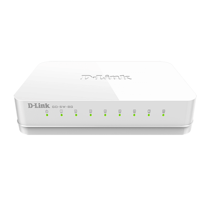 Picture of D Link 8 Port Gigabit Easy Unmanaged Desktop SwitchGO-SW-8G