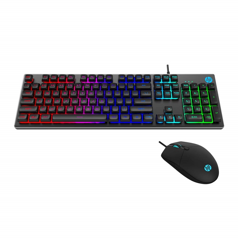 HP KM300F Wired Gaming Keyboard & Mouse Combo, Membrane Backlit, 26