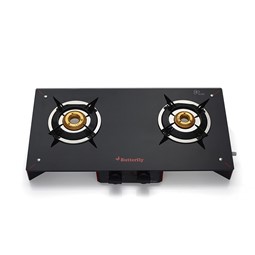 Picture of Butterfly Prism Glass 2 Burner Gas Stove