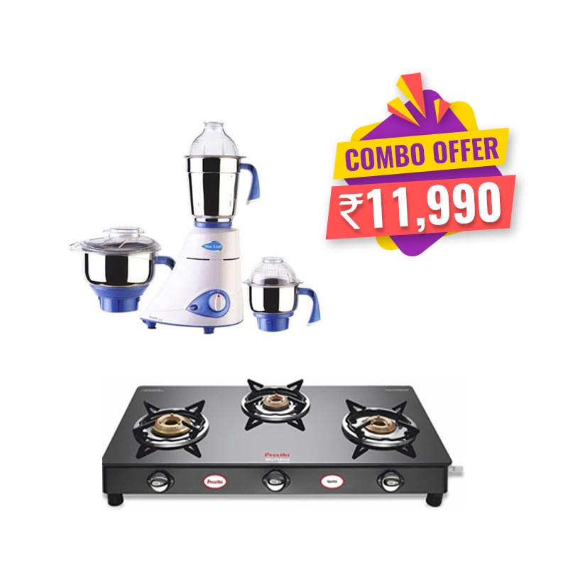 Buy Preethi Mixie Blueleaf Gold (MG 150) Online sathya.in