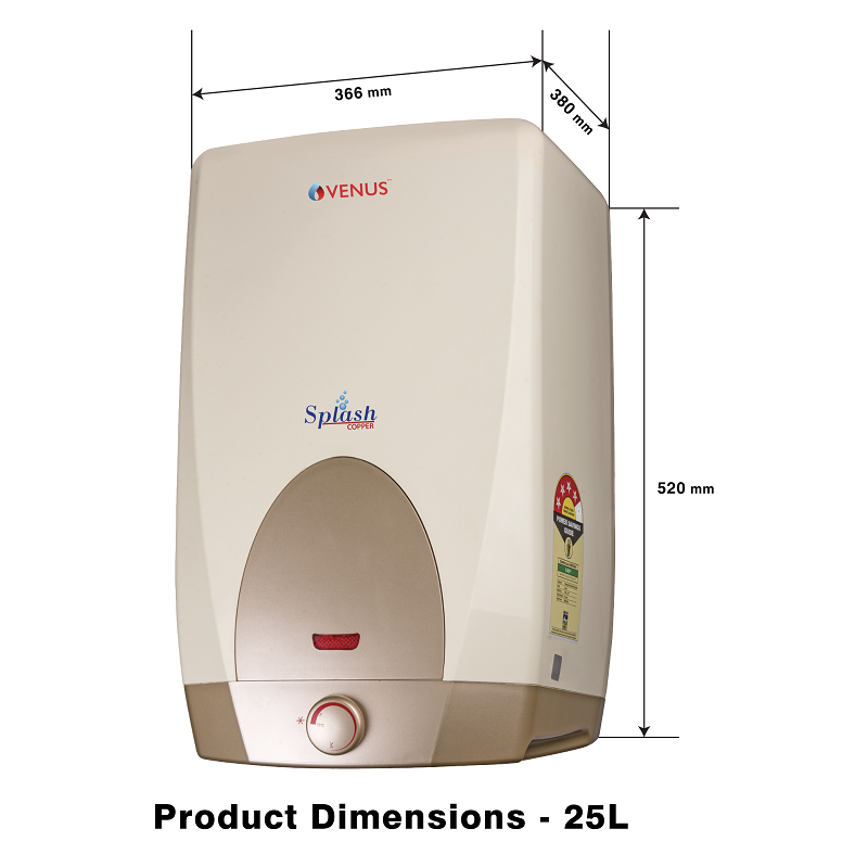 Venus Waterheater 25L Splash Copper 025CU sathya.in