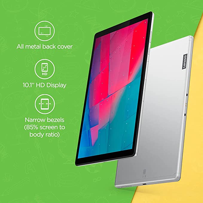 Lenovo Tab M10 HD 2nd Gen ( inch(25cm), 4 GB, 64 GB, Wi-Fi+LTE),  Platinum Grey with Metallic Body and Octa-core Processor 