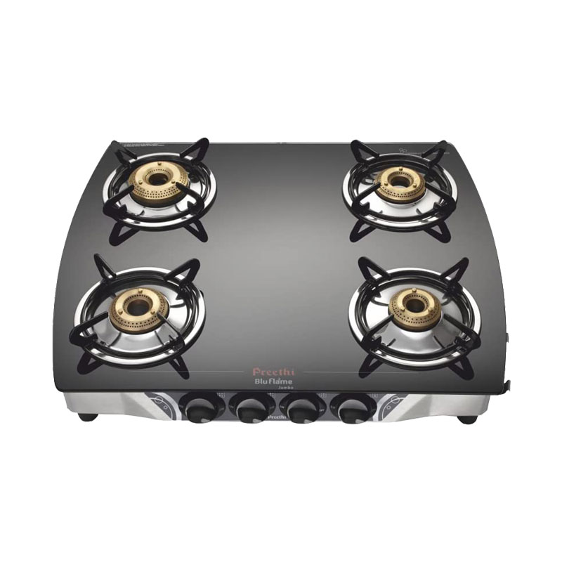 Picture of Preethi Bluflame Jumbo 4Burner Gas Stove SS - GTGS006