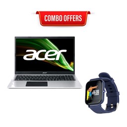 Picture of Laptop Offer - Acer Laptop UNADDSI061 Aspire 3 A315 58 CI5 1135G7|12GB DDR4|512GB SSD|Windows 11|15.6 Inch|Silver + Smart Watch