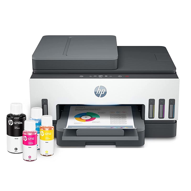 Picture of HP Smart Tank 790 WiFi Duplex Hi-Capacity Tank Printer with Magic Touch Panel with ADF, auto Ink & Paper Sensor (up to 12K Black or 8K Color Pages of Ink)