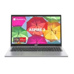 Picture of Acer Aspire 3 - Ryzen 5 Quad Core 7520U, 15.6" A315-24P Thin & Light Laptop (8GB / 512GB SSD  Full HD Display / Windows 11 Home / MS Office / 1 Year Warranty / Pure Silver / 1.78 Kg)