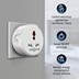 Picture of Wipro 10A smart plug with Energy monitoring- Suitable for small appliances like TVs, Electric Kettle, Mobile and Laptop Chargers (Works with Alexa and Google Assistant)