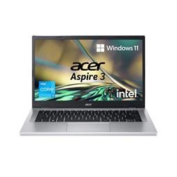 Picture of Acer Aspire 3 - 14 Intel Core i3 N305 14" A314-36M Thin & Light Laptop (8GB/ 512GB SSD/ Full HD Display/ Windows 11 Home/ MS Office/ 1 Year Warranty/ Pure Silver/ 1.4 Kg)