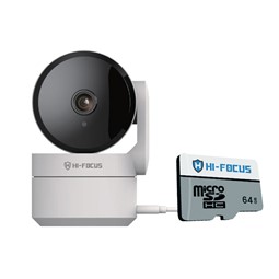 Picture of Hi-Focus 3MP Indoor WiFi Camera (HC-IPC-RD30T) + Hi-Focus 64GB Memory Card