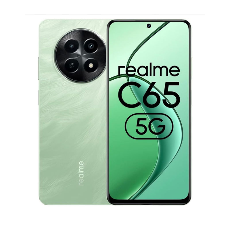 realme C65 5G (6GB RAM, 128GB, Feather Green) sathya.in
