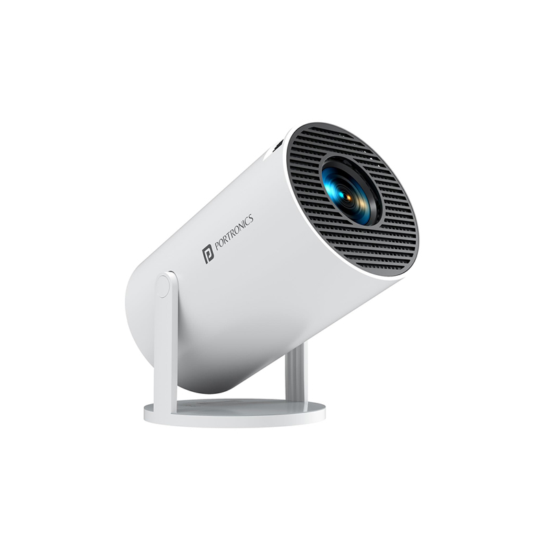 Picture of Portronics Beem 440 Smart LED Projector (720p HD Resolution/ Rotatable Design/ Built-in Streaming Apps/ Netflix, Prime Video, Hotstar /2000 Lumens/ Screen Mirroring/ 3 Watts Speaker/ White)