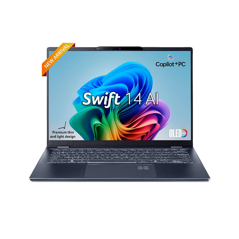 Picture of Acer Swift 14 AI - Intel Core Ultra 5 226V 14.0" (35.56 cm) SF14-51 Thin & Light Laptop (16GB/ 512GB SSD/ Windows 11 Home/ MS Office/ OLED WUXGA Display/ Intel ARC Graphics/ 1 Year Warranty/ Stream Blue/ 1.25Kg)